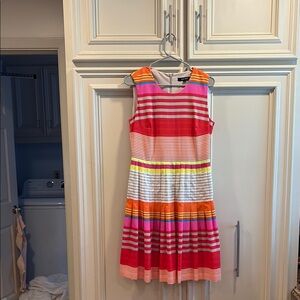 Ellen Tracy Vibrant Striped Dress
